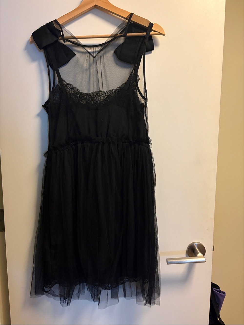Rodarte for Target Black Tulle Dress with Bows Size Medium